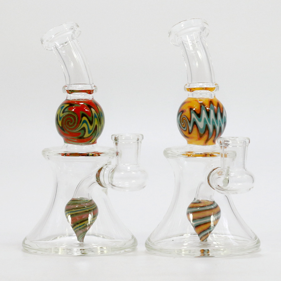 

Glass Bongs hookahs 6 Inch Mini Clear With Female Joint Showerhead Percolator Oil Rig Water Pipes