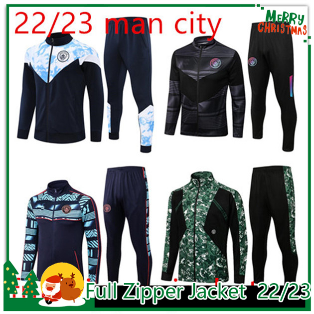 

2022/2023 Soccer Tracksuits Sets tracksuit football training mens tracksuits jogging chandal futbol Survetement Jersey jacket Man City soccer Jerseys