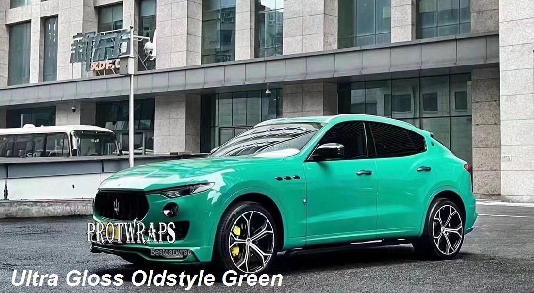 Prime Ultra Gloss Vintage Viny Vinyle Wrap Sticker Whing Car Wraps Couvrant le film avec Air Libération Basse Basse Basse Cold Foil auto-adhésif