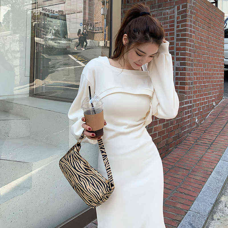 

Women' Two Piece Pants skirts womens 2022 set woman 2 pieces skirts autumn winter womens sexy two peice sets knitted suit korean autumn kpop outfit T220902, Ivory