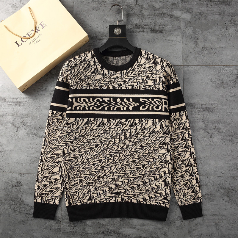 2023 Mens designers sweater Allover printed lettering cotton knit crewneck tech Fleeces sweaters Men women tech Fleece letter Designer Hoodie M-3
