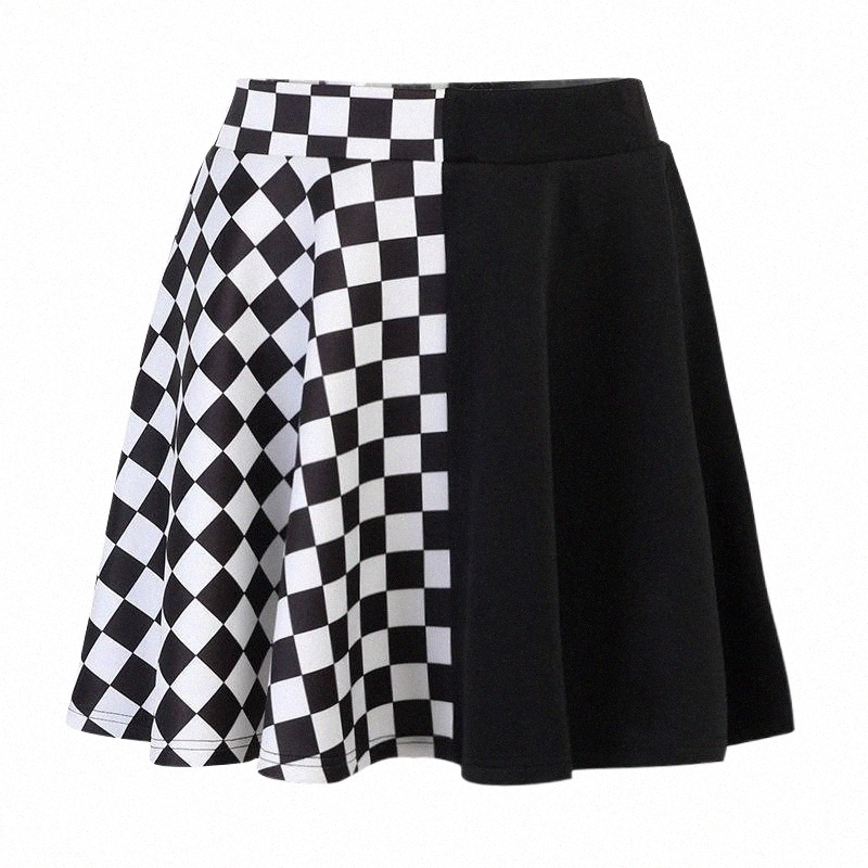 Skirts skirts Plaid Patchwork High Waist Casual Women Pleated Mini 2022 Spring Gothic Stylish Chic Chain Sexy Ladies Daily Bottom a1dJ#-image-799074082