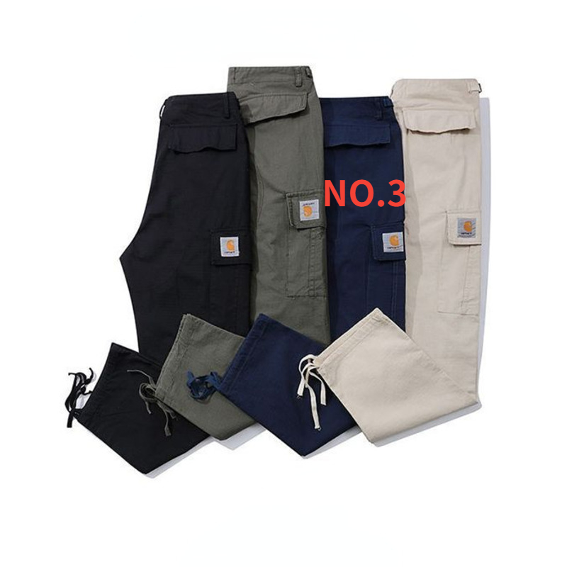 

Casual Carhart Men's Mens Long Pants Multi-pocket Workwear Style Sweatpants High Quality Hip Hop Loose Men s RDWD, No.2
