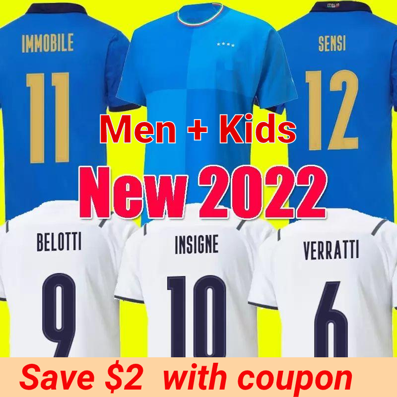 

Italia 2022 2023 BONUCCI soccer Jersey JORGINHO INSIGNE VERRATTI men kids FOOTBALL SHIRTS CHIESA BARELLA SPINAZZOLA finals CHIELLINI Donnarumma ItalyS, Fans italia 2122