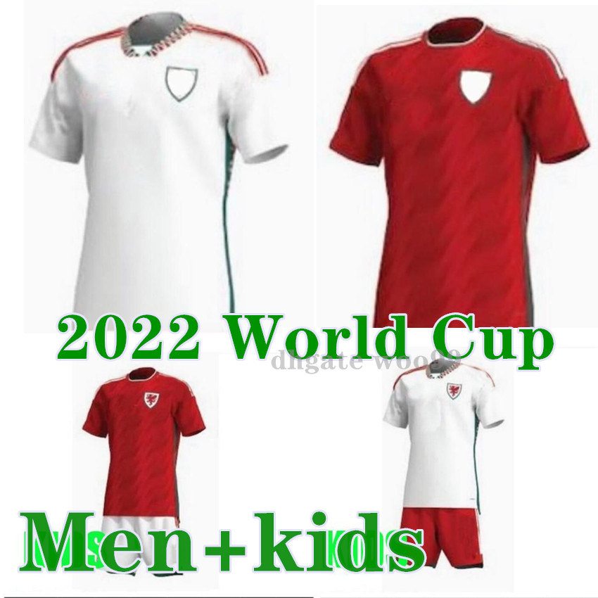 

2022 Wales Soccer Jerseys BALE WILSON ALLEN RAMSEY 22 23 world final cup National Team Rodon VOKES Home Football Shirt Short Sleeve Adult Uniforms jersey Men kids