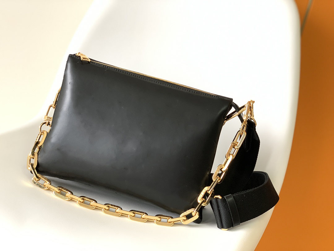 

Cosmetic Bags Cases Luxury Designer Sunset Bags Classic Latest Color Women's Shoulder Baga Chain Tote Bag Toothpick Pattern Leather Women' Messenger Bag, Black