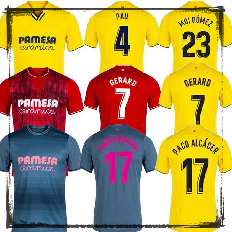 

Villarreal CF PAU GERARD soccer jersey 2021 22 PACO ALCACER CHUKWUEZE CAMISETA DIA A.PEDRAZA YEREMI FOYTH M.TRIGUEROS PAREJO ESTUPINAN Football Shirts Kit, Home 1