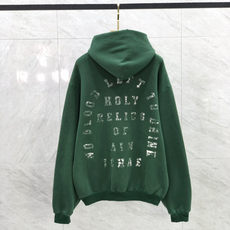 

2022 Japan Wing Leg Graffiti Hoodie Autumn Winter Skateboard Broken Washed Vintage Streetwear Pullover Hooded Sweatshirt, Green