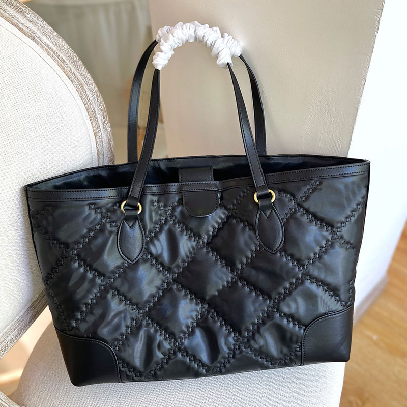 

Designer Tote Bags Lady Leather Handbags Winter Elegant Totes Bag Stylish Letter Embroidery Shopping Bags Luxury Handbag Purse 36cm, Box