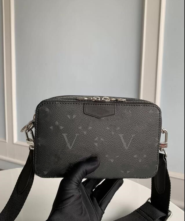 

Designer Shoulder Bag Mens Mini Cross body M80741 mobile phone bag ALPHA WEARABLE Monograms Canvas Man Messenger M60418 Camera Purse Handbag Card Wallet Small Flap, Extra freight