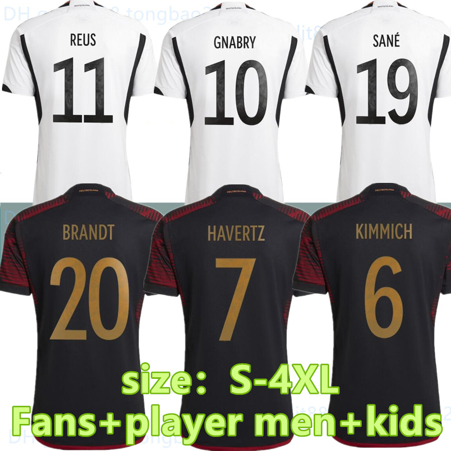 

S-4XL 2022 Soccer Jerseys GermanyS HUMMELS KROOS WERNER MULLER Football shirt t GOTZE SANEA KHEDIRA REUS German 22 23 mens kids kit women uniform Player Fans home away, 2022 home