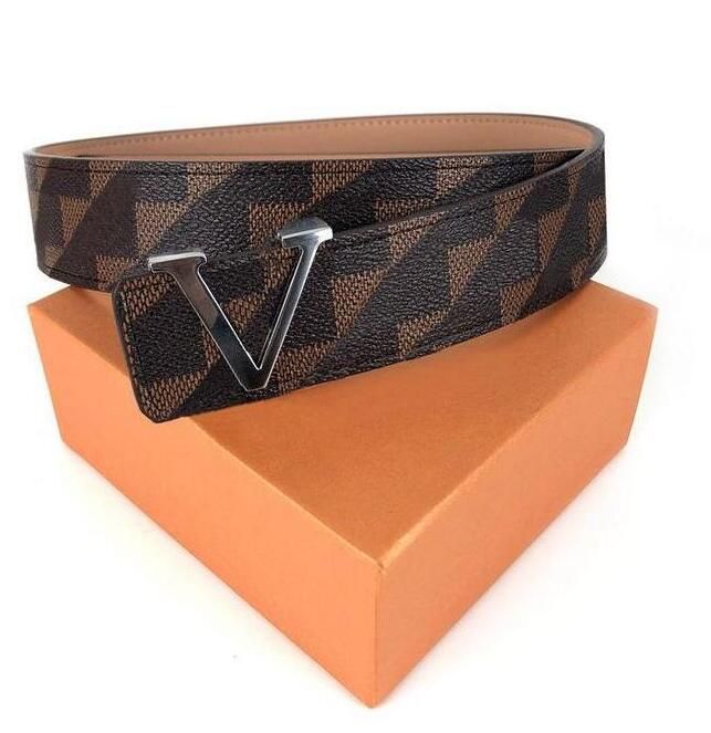 

Fashion Stripe Pattern Big Buckle Men Designer Belts European Style G waistbands High Quality Real Leather Women Belt LVs louiseitys viutonitys YSLitys GGitys
