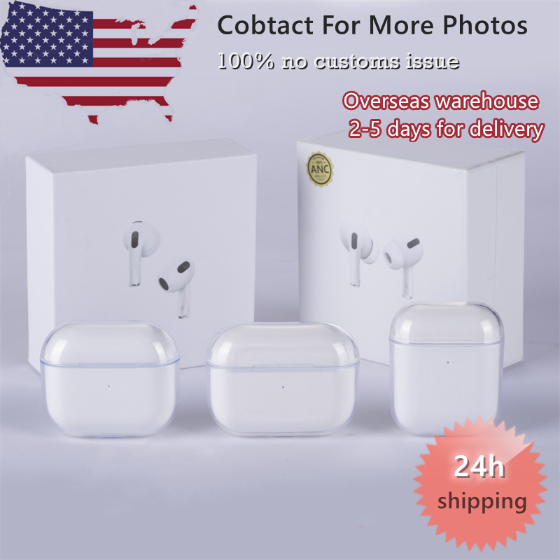 

New Airpods Pro Airpods 3 Gen Headphone Accessories Transparent PC Hard Shell Protective Case airpod 2 3 Headphones Cover Bluetooth Earphone protector