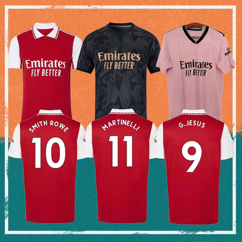

22/23 Gunners G.JESUS Soccer jersey 2022 ARsen THOMAS PEPE NKETIAH TIERNEY SMITH ROWE Shirt TIERNEY ODEGAARD WHITE SAKA MARTINELLI Football kids fashionable, Away