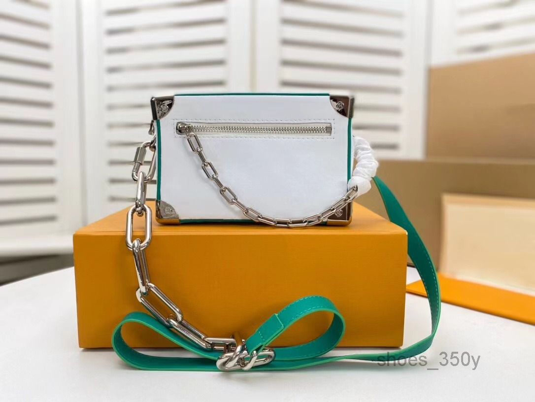 

Evening Bags Wholesale Mini Soft Trunk Handbags Cross Body Bags WOMEN Cowhide Genuine Leather Rugged Chain Shoulder Bag M58906Multi Pochett