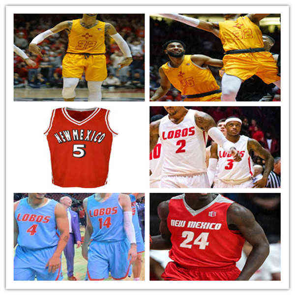 

Wears 2021 College New Mexico Lobos Basketball Jersey Custom JaQuan Lyle Corey Manigault Zane Martin Makuach Maluach Vance Jackson Bragg Jr., Yellow