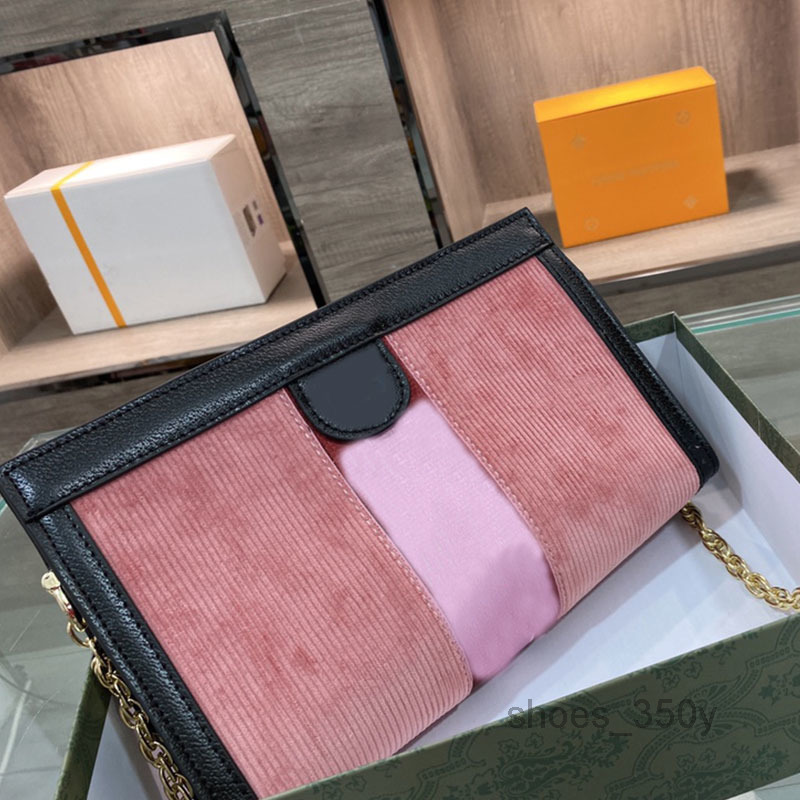 

Evening Bags Corduroy Gold Chain Bag Single Quality Shoulder Bags Large Capacity Shopping Handbags Ladies Crossbody Back Package Classic Tot