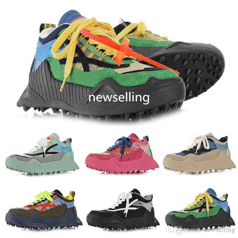 

ODSY-1000 Fashion Shoes Arrow sharp corner bottom stitching color arrow catwalk breathable high platform Sneakers, Brown