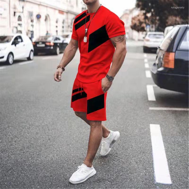 

Men's Tracksuits Summer Men's T-Shirt Set Fitness Quick-Drying Cycling Shorts Outfits Sets Synthetic Material Tees Men Tracksuit, Men t shirt set 1