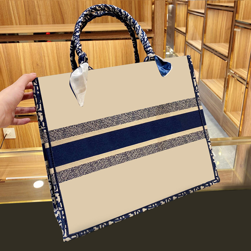 

2022 New Canvas Tote Crossbody Bag For Women Big Shopping Bag Letter Designer High Quality Casual Handbang Shoulder Bags, Black