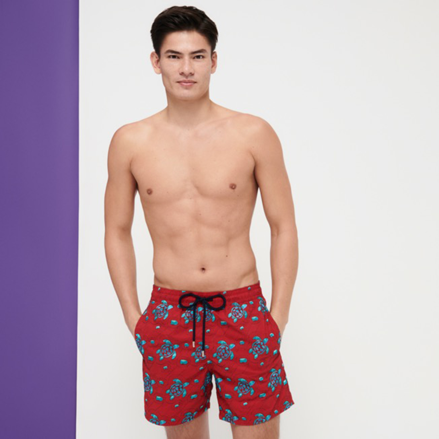Vilebre Men's Shorts Men de maillot de bain Herringbones Turtles Summer Pantal