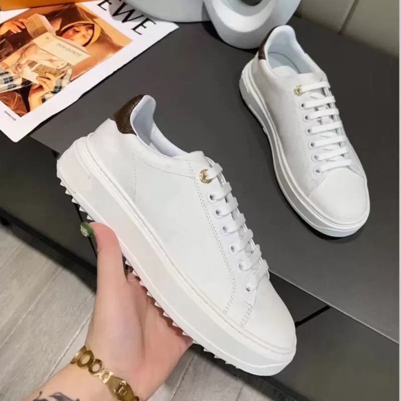 

Luxury leather couple casual shoes men's sports Italian designer ultra-low top women's rubber outsole printed calf classic plate size 35-45, Pis& 7#