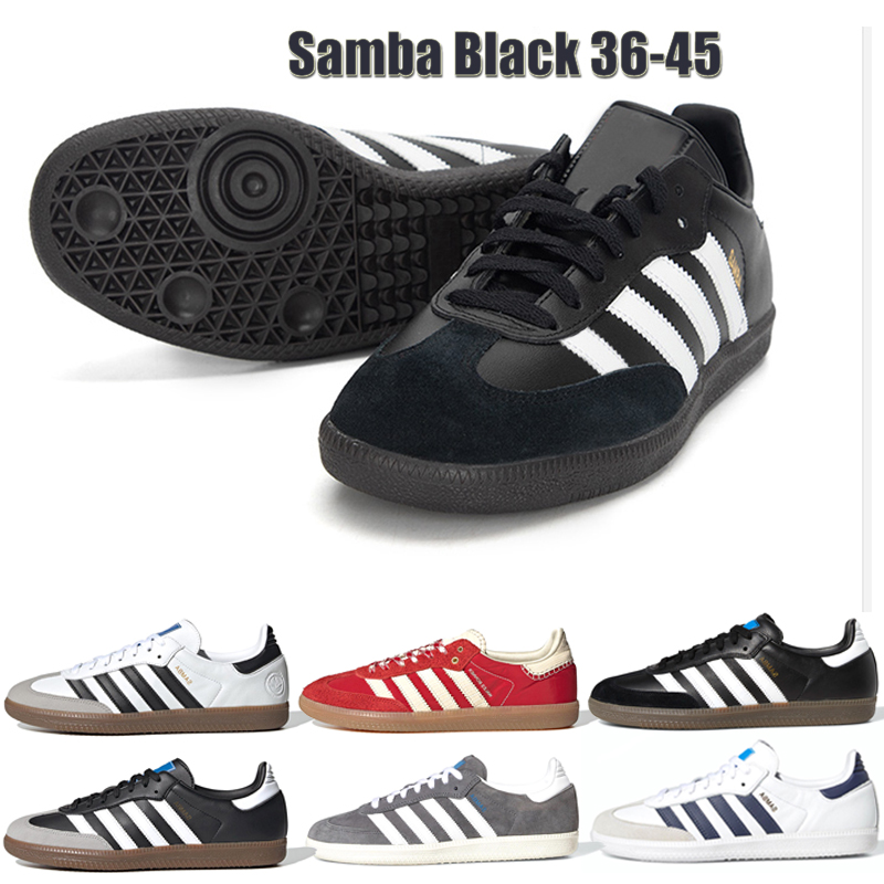 

2022 Designer Men Women SAMBA Casual Shoes Black Grey Green sports Running Sneakers Trainers, White grey 36-45