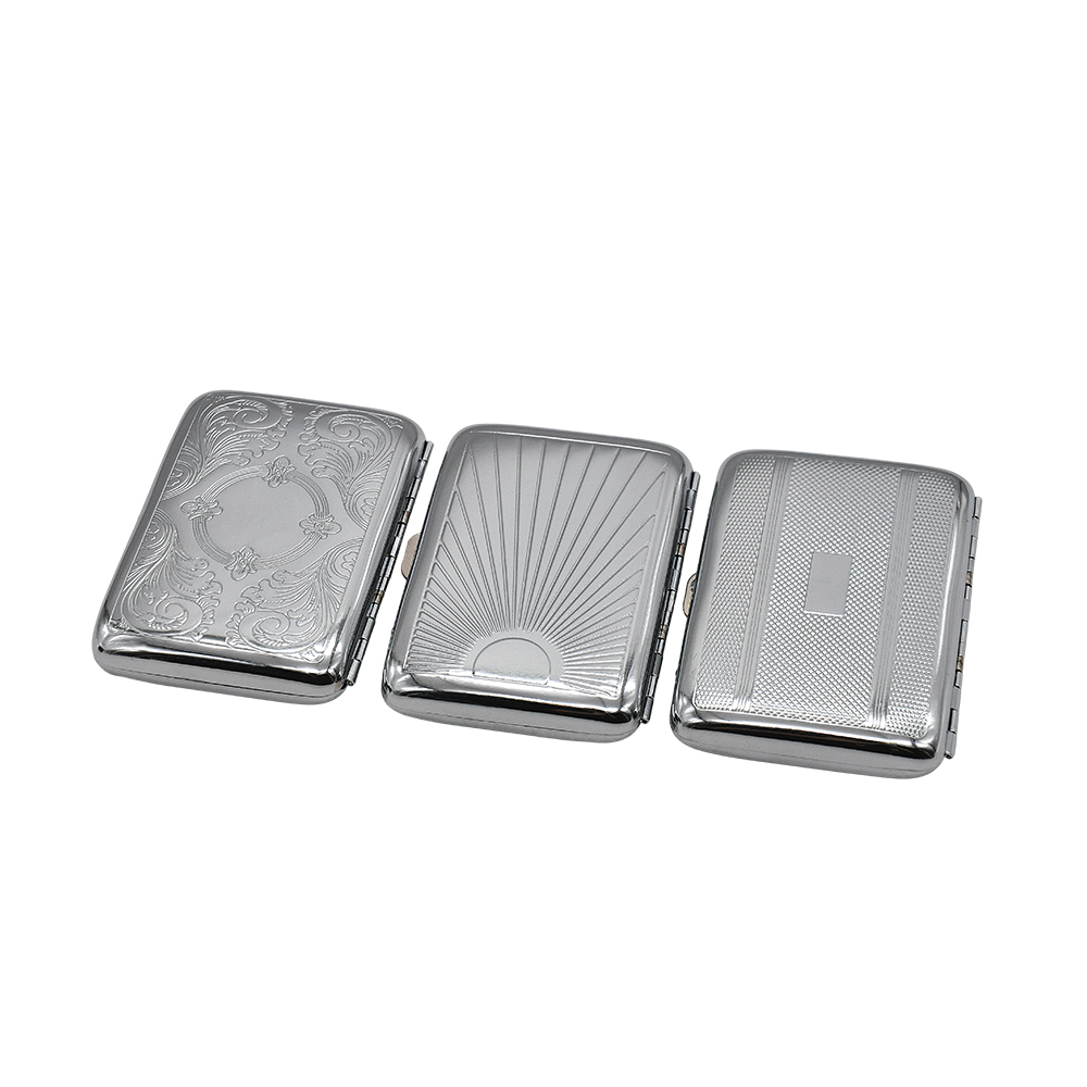 

smoking accessory Stainless Steel Double Sided Cigarette Case Box for Men Box metal bong