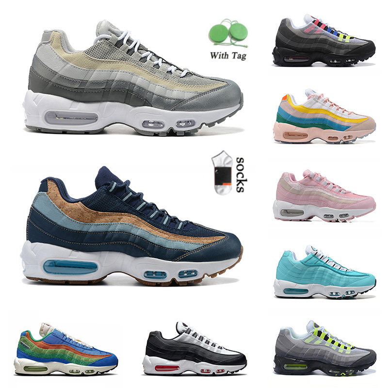 

Running Shoes Sneakers Trainers Fashion Mens Jogging 95S Cork Navy Neon Greedy Midnight Navy Light Photo Blue Black White Womens Off Cushion, C6 40-46