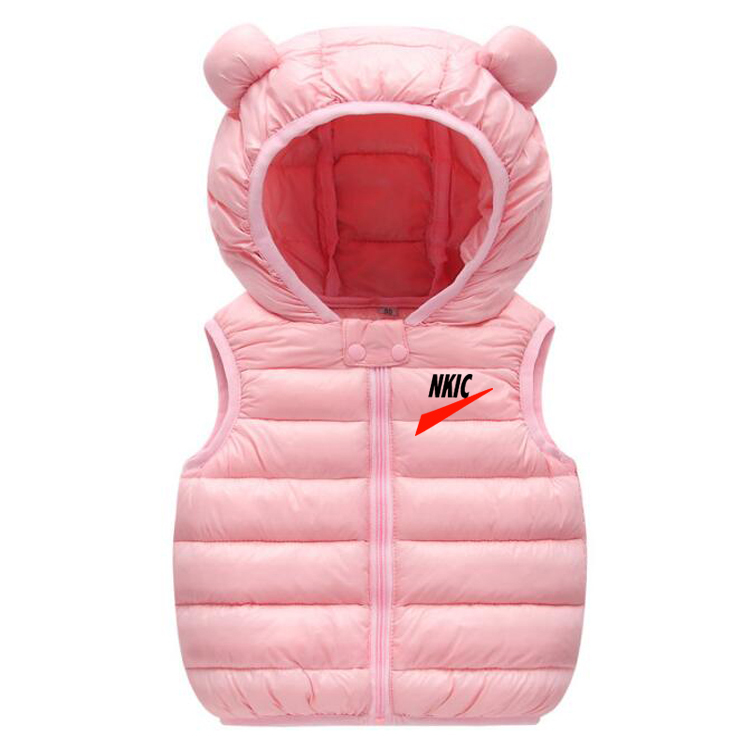 Teenagers Waistcoat Children Warm Autumn Winter Light Down Jacket Vests For Boys Girls Parent-Child Coat Waistcoat Kids Outerwear Hooded-image-801156017
