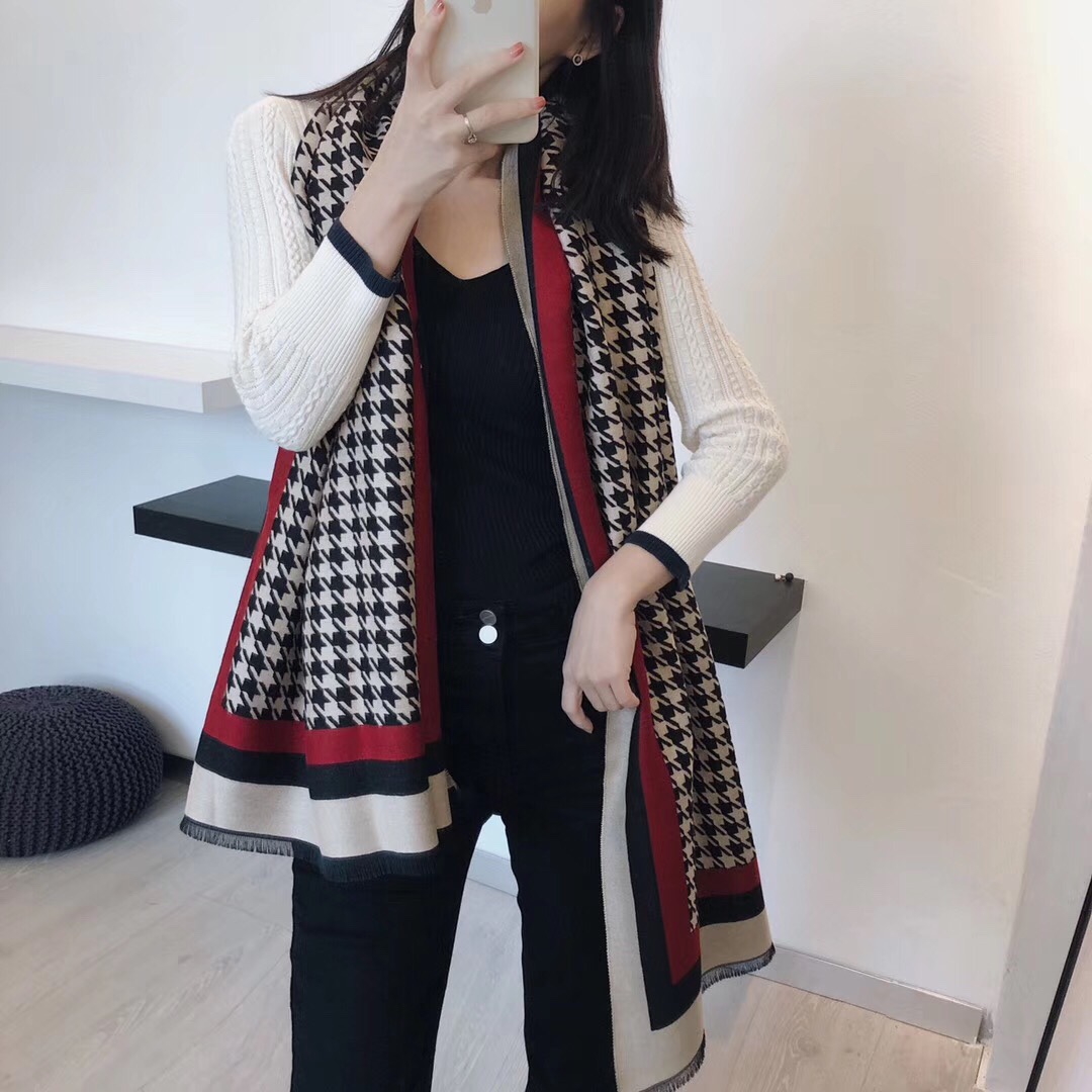 

Winter cashmere designer scarf soft padded small asset ladies warm and outdoor cape