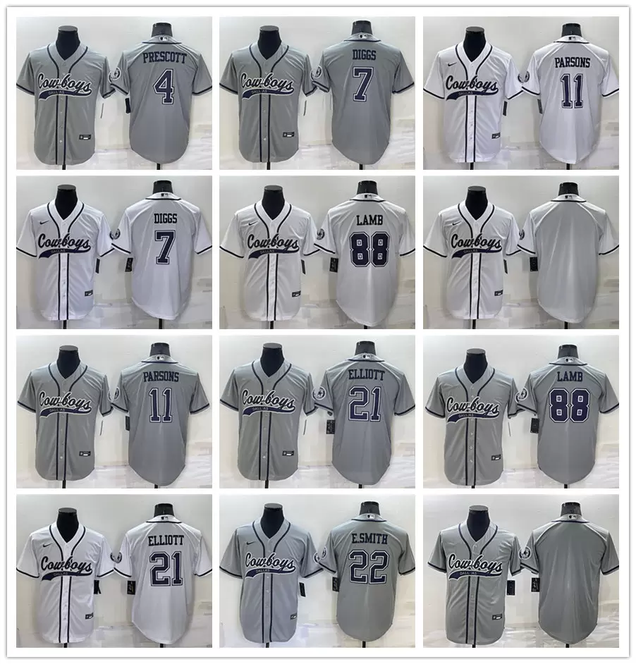 

Jersey Dallas''Cowboys''MEN Dak Prescott Trevon Diggs Micah Parsons CeeDee Lamb Ezekiel Elliott Grey Cool Baseball Football Base Stitched''nfl, 12