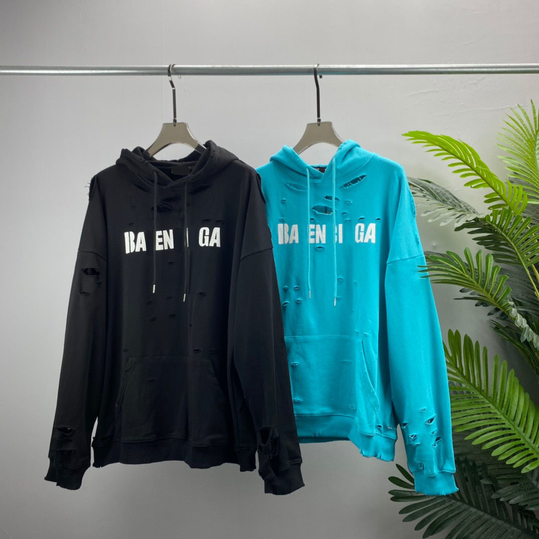 Pulls à capuche grande taille pour hommes en automne / hiver 2022acquard machine à tricoter e Custom jnlarged détail ras du cou coton Wtwt