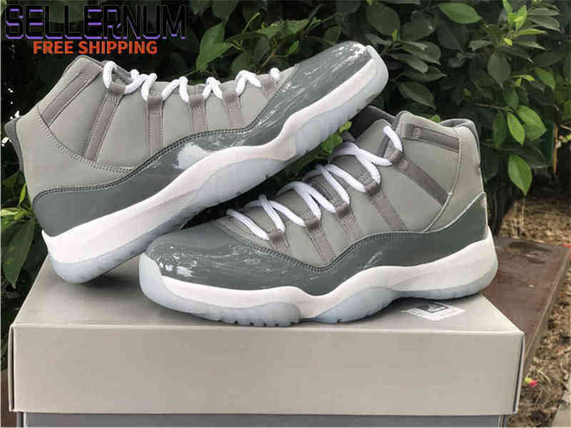 

Retro TOP Authentic 11 Jumpman 11s Cool Grey Men Basketball Shoes Concord 45 Bred 25th Anniversary Space Jam Midnight Navy Gamma Blue Water