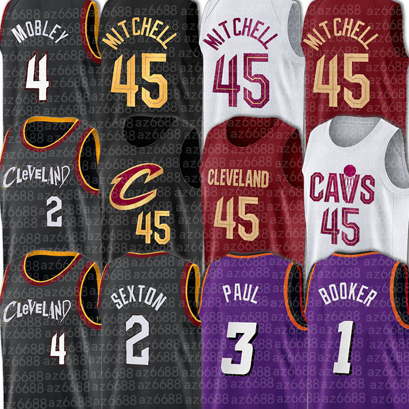 

Donovan Mitchell basketball 75th Custom Cleveland''Cavaliers''Jerseys Evan Mobley Phoenixs Sun Devin Booker Chris Paul Charles Barkley Steve, Jersey