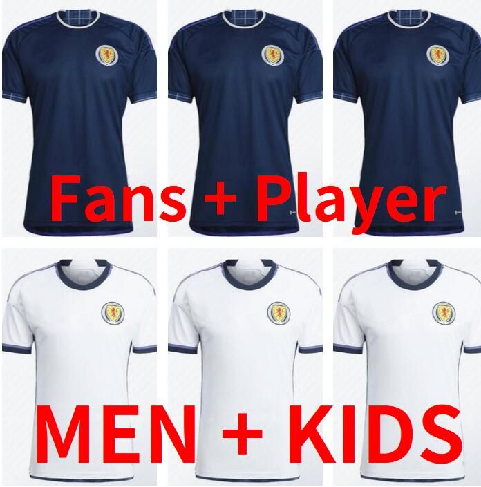 

22 23 Scotland Soccer Jersey Blank John McGinn Scott McTominay Andy Robertson FRASER ADAMS 5 HANLEY DYKES McGREGOR woman men kids kit Football Shirt, 2022 away