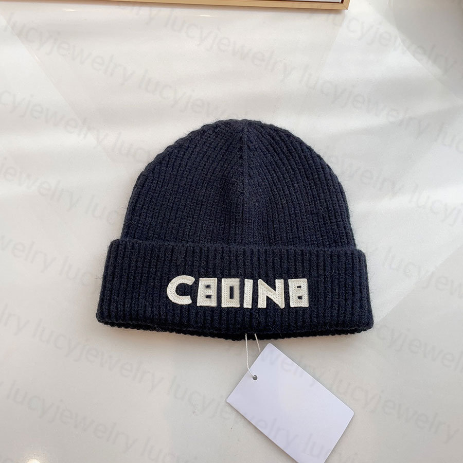

Fashion Knitted Hat Designer Beanie Caps for Man Woman Classic Winter Hats 6 Colors High Quality, C1