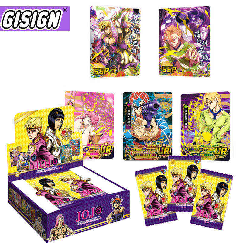 

Card Games Hot Japanese Anime jojo bizarre adventure card Character Collection rare Cards box toys hobby Game collectibles for Child Gifts T220905