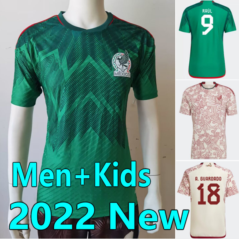 

2022 MEXICO Soccer Jerseys CHICHARITO A.GUARDADO Football Shirts H.HERRERA LOZANO ARTEAGA VASQUEZ J.ARAUJO ALVAREZ M.LAYUN 22 23 maillots women men kids set uniform, Women 2022 away
