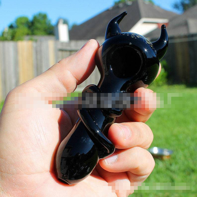

Green Goblin Demon Glass Smoking Pipes Devil Black Tobacco Smoke Hand Herb Pipe