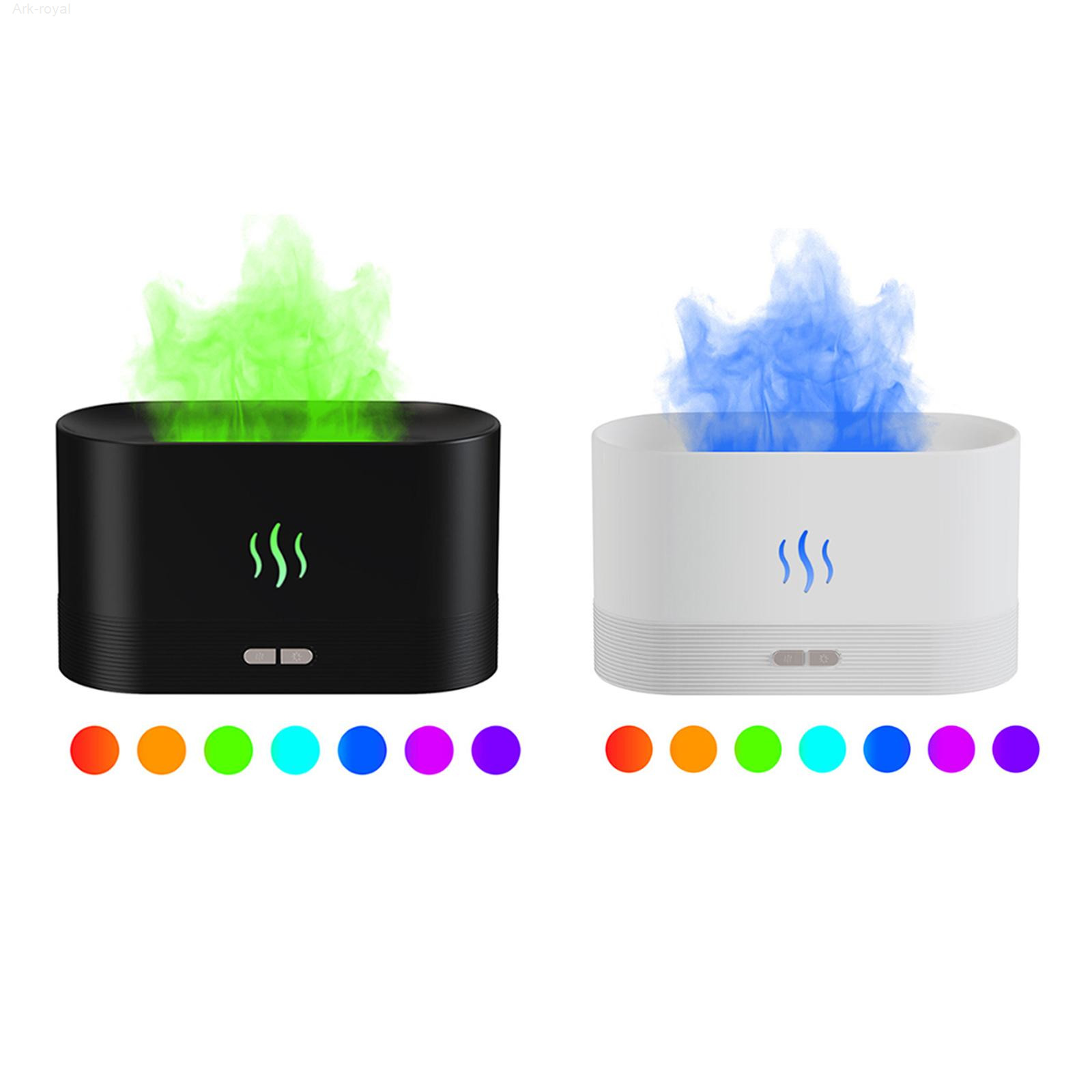 

Humidifiers Portable Humidifier Usb Flame Essential Oil Multicolor Mist Maker Silent J220906
