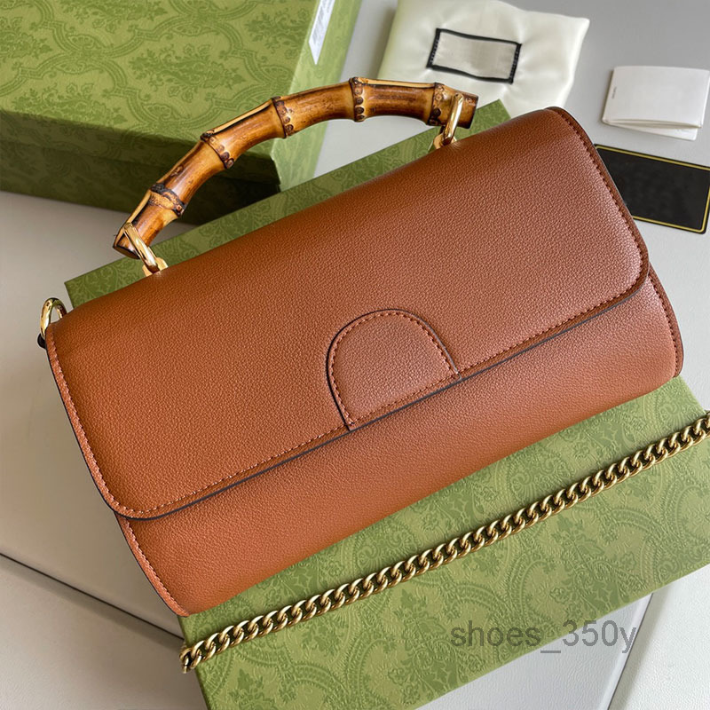 

Evening Bags Chain Bag Bamboo Handle Handbag Women Crossbody Bags Shouolder Handbags Gold Hardware Real Leather Purse FLap Wallet Multi Comp