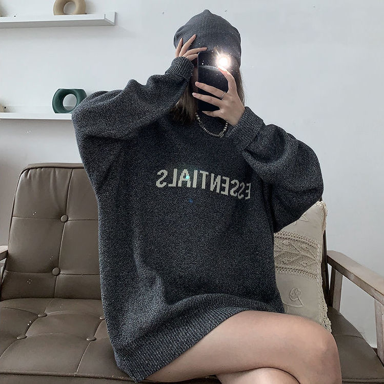 

Autumn/winter classic men's and women alike hoodie long sleeve round neck ESS hoodie cashmere thick fashion sweater women's Sweatshirts Loose personality, 99