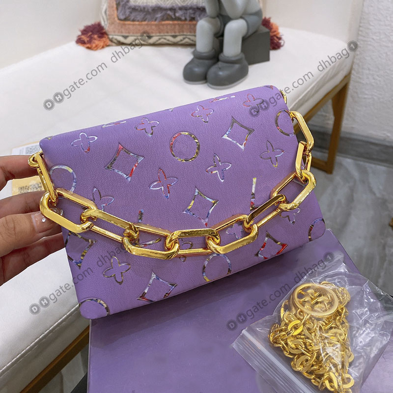 

17cm Luxury Pochette Coussin Tote Bag Colorful Printed Flowers Designer Luxury Bags Oversized Gold-Tone Metal Hardware Handle Handbag Embossed Flap Closure Purses, Customize