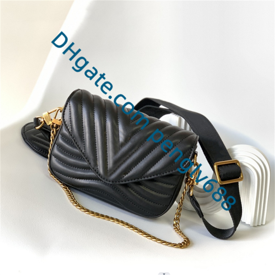 Top Quality Luxurys Designers Femme Sacs à bandoulière Classique Fourre-tout en cuir de vachette véritable Bracelet en cuir Sacs à bandoulière Em