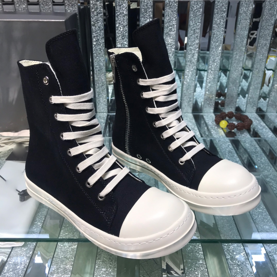 

Designer Sneaker Rick Strobe Hexa Sneaks shoes Nylon canvas Owens Woven Lace-up High-Top Casual Shoe Sneakers STROBE CARGOBASKET IN Size 35-46, Customize