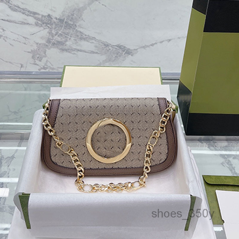 

Evening Bags Chain Blondie Under Arm Bag Single Shoulder Axillary Bags Women Handbag Purse Top Quality Canvas Cowhide Genuine Leather Classi
