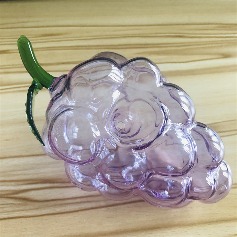 

Grape glass pipes smoking accessories bong heady glass hand colorful tobacco waterpipes bubbler dab rig