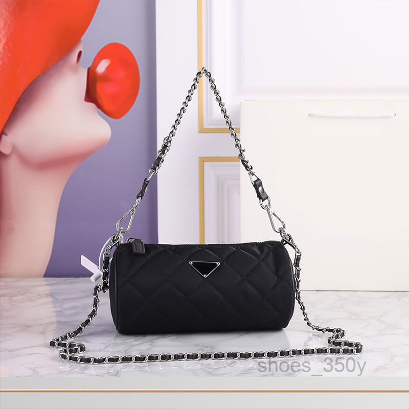 

Evening Bags Vintage Barrel Bags Women Shoulder Bag Fashion Chain Underarm Bags Quilting Crossbody Coin Purse Circular Handbags Triangular