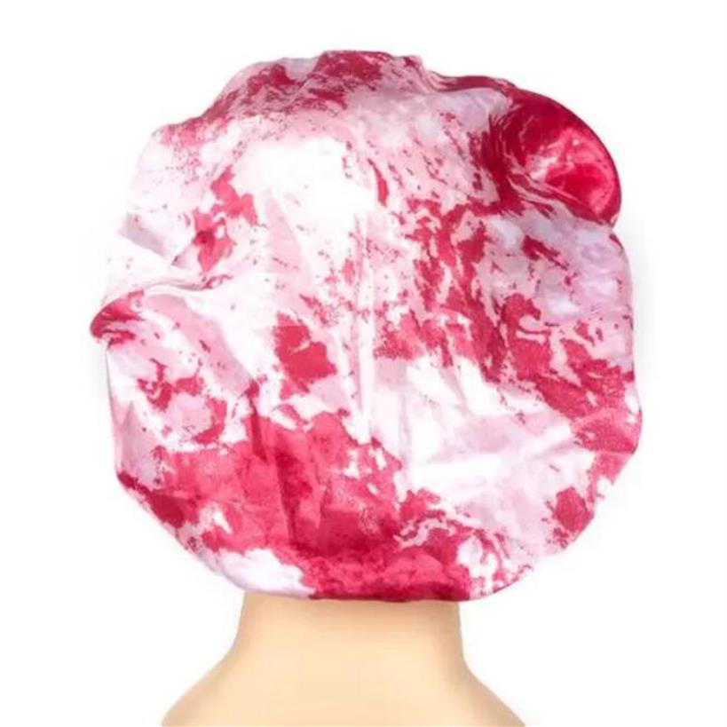 

#1-#23 Whole 23style Designer Letters Printed Shower Caps Women Nightcap High Stretch Wide Brim Sleeping Hat Beauty Salons Hai286o